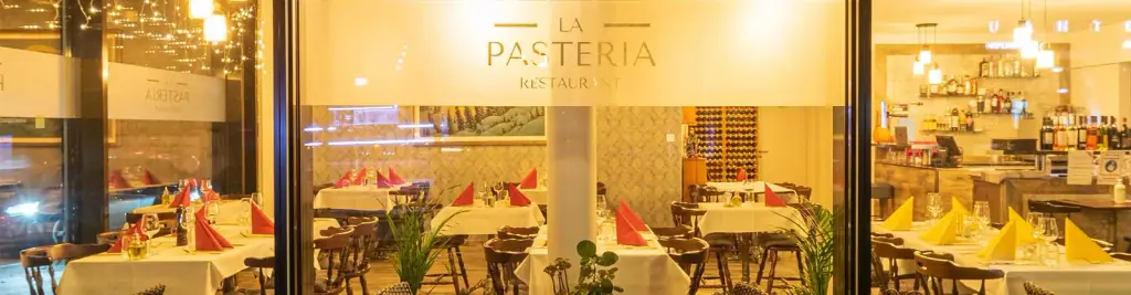 Innenansicht des Restaurants La Pasteria Kriens